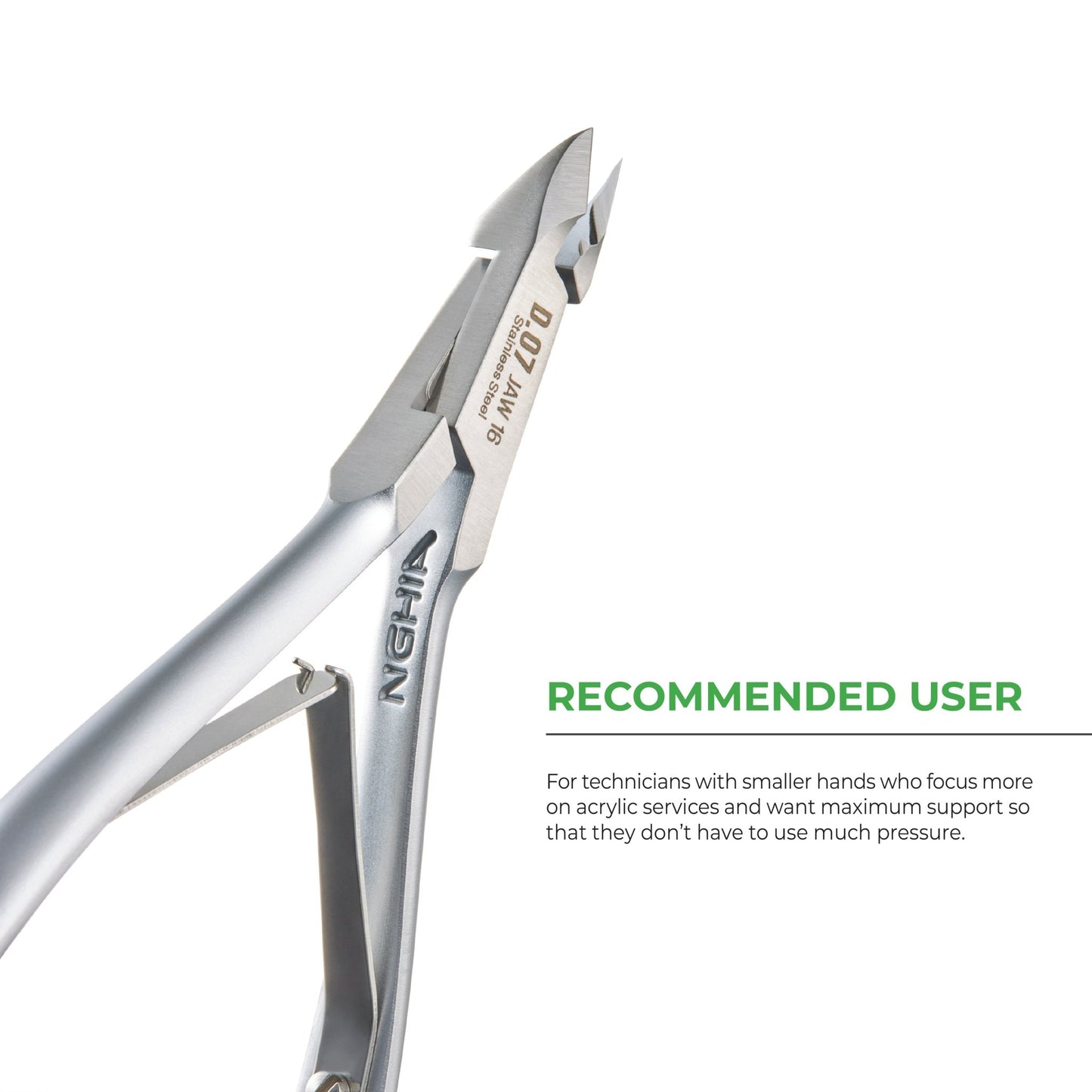 Cuticle Nipper - D - 07 (Stainless Steel) - W.S. Industries, Inc.