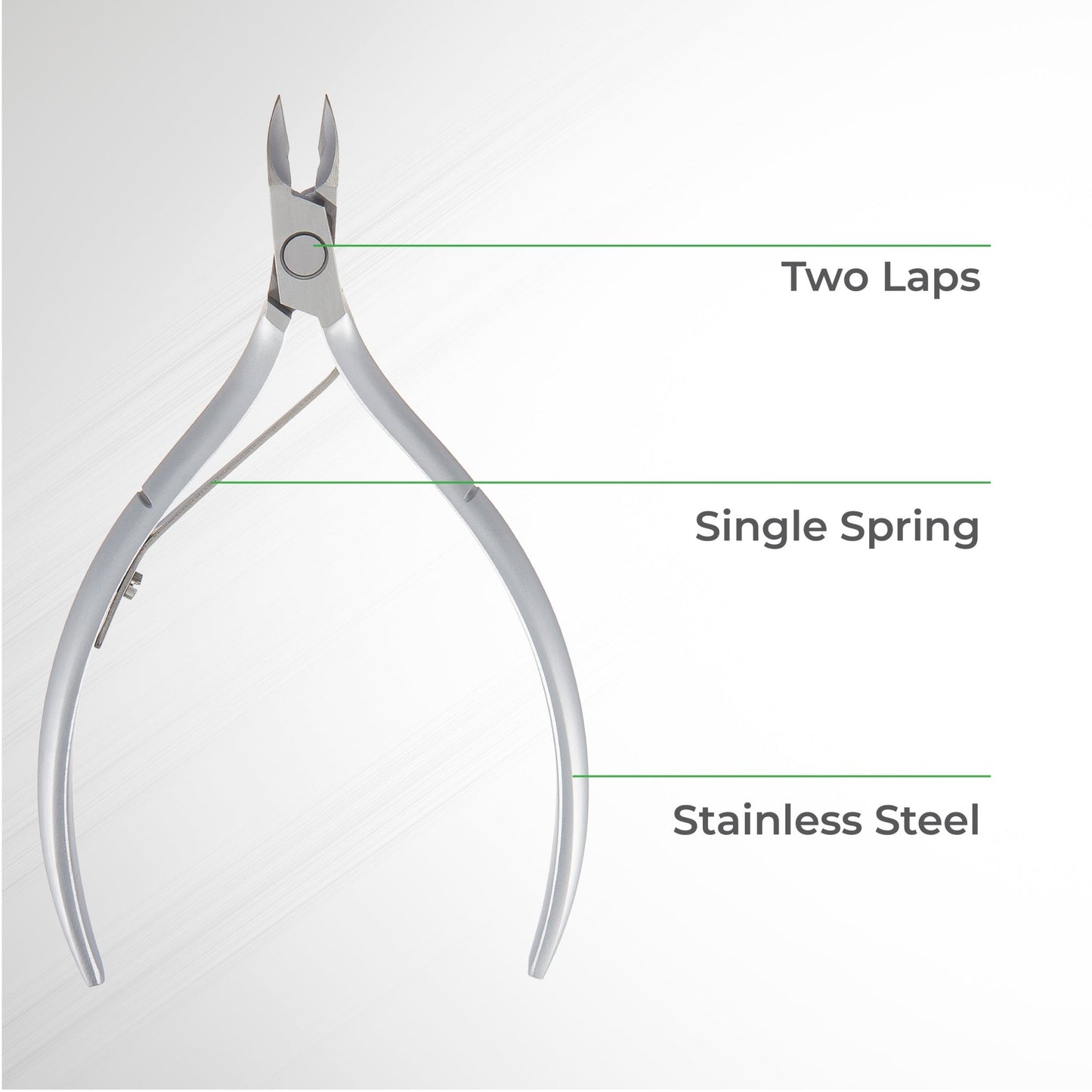 Cuticle Nipper - D - 08 (Stainless Steel) - W.S. Industries, Inc.
