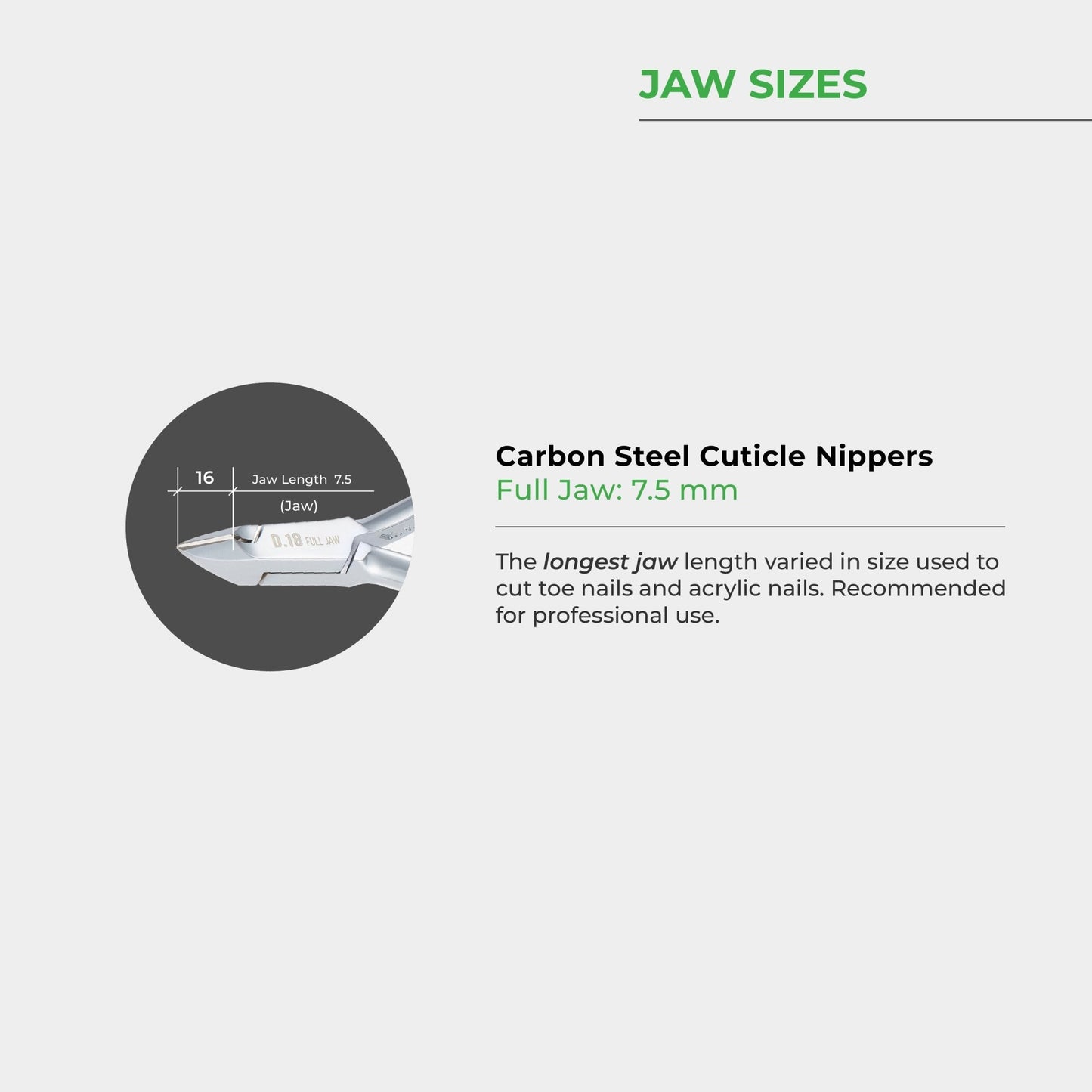 Cuticle Nipper - D - 555(Hard Steel) - W.S. Industries, Inc.