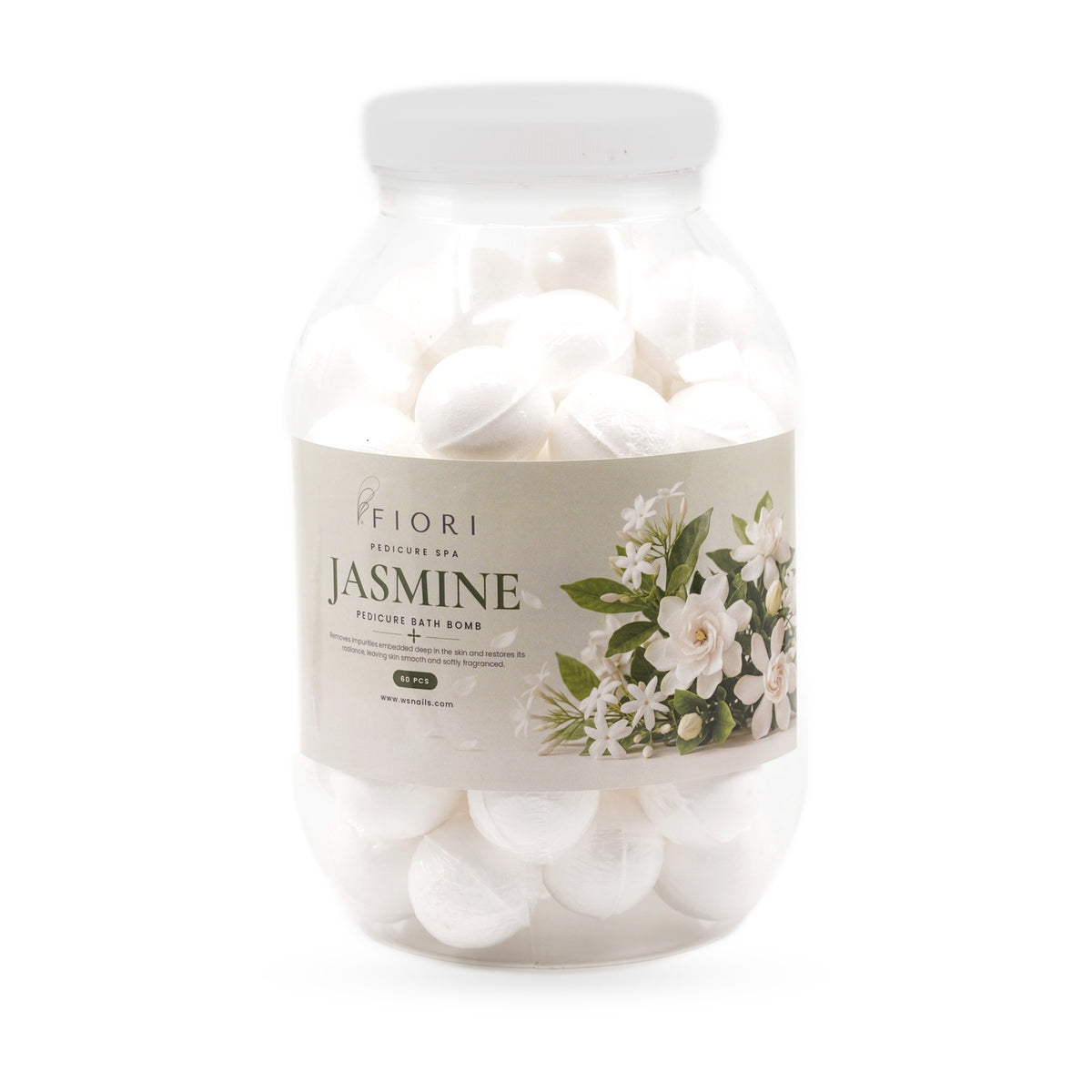 Fiori Pedicure Bath Bomb Jasmine, front label