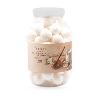 Fiori Pedicure Bath Bomb Milk & Honey, front label