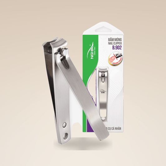 Curve Blade Large Nail Clipper - B-902 (Stainless Steel) - W.S. Industries, Inc.