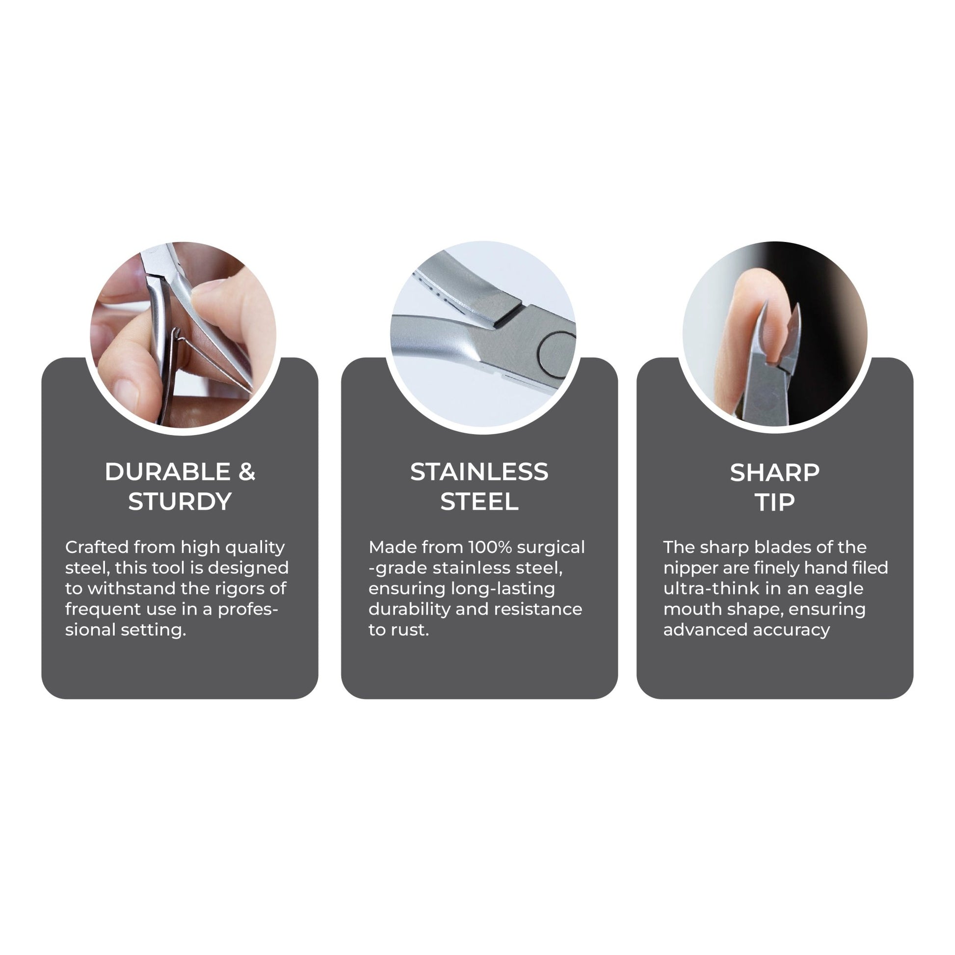Cuticle Nipper - D - 04 (Stainless Steel) - W.S. Industries, Inc.