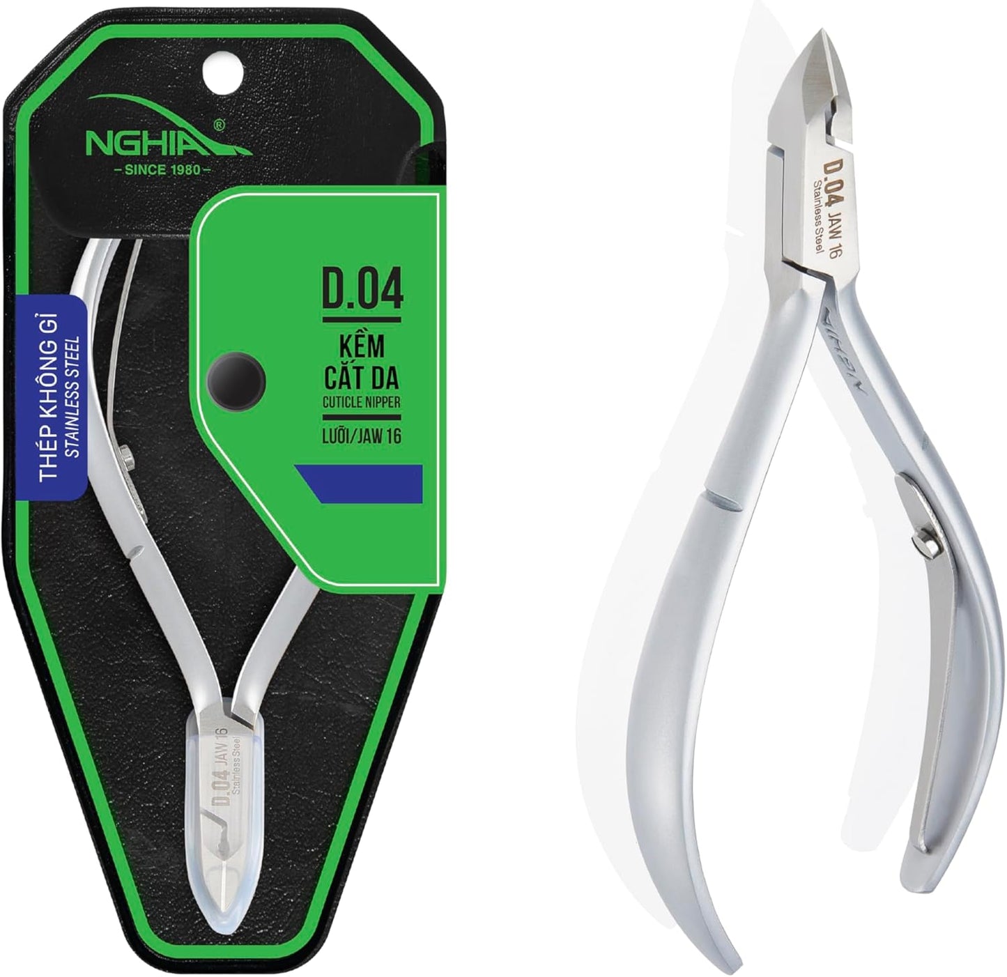 Cuticle Nipper - D - 04 (Stainless Steel) - W.S. Industries, Inc.