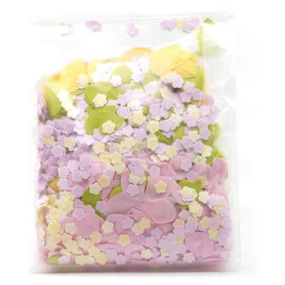 Fiori Pedicure Flower Soap 1 lb bag, back label with ingredients