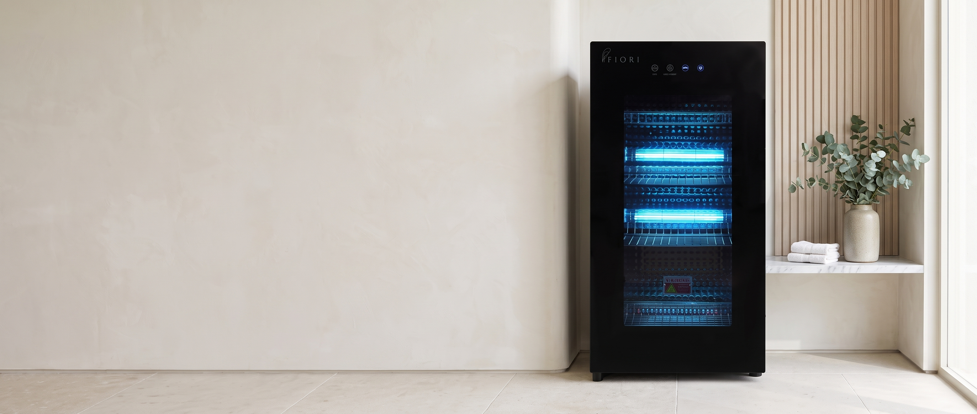Fiori ST-80L sterilizer cabinet in a spa