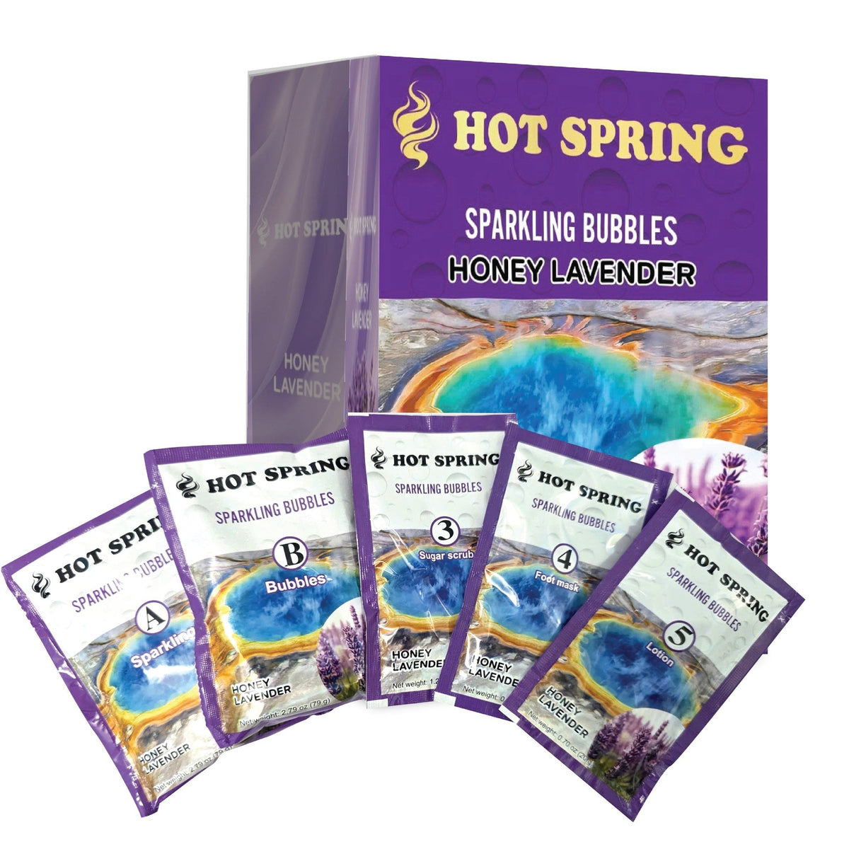 Hot Spring Sparkling Bubbles 5-in-1 — Honey Lavender - W.S. Industries, Inc.