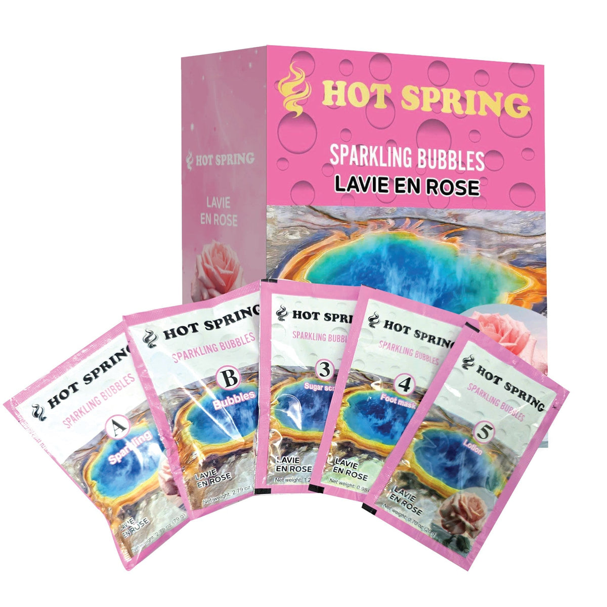 Hot Spring Sparkling Bubbles 5-in-1 — Lavie En Rose - W.S. Industries, Inc.