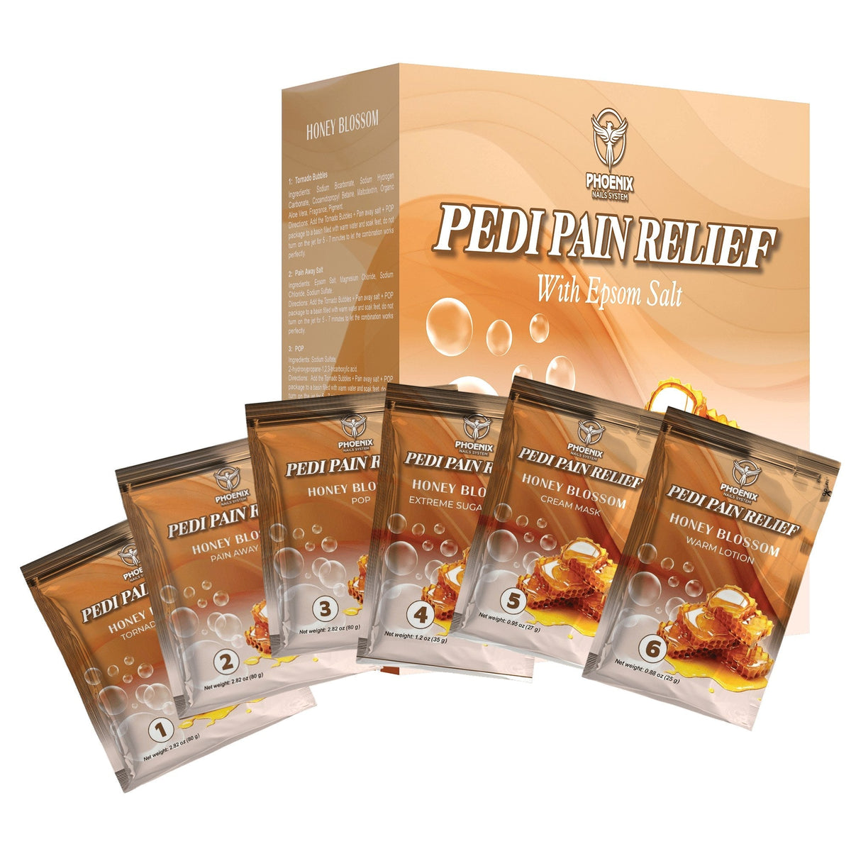Pedi Relief Deluxe 11-Step — Honey Blossom - W.S. Industries, Inc.