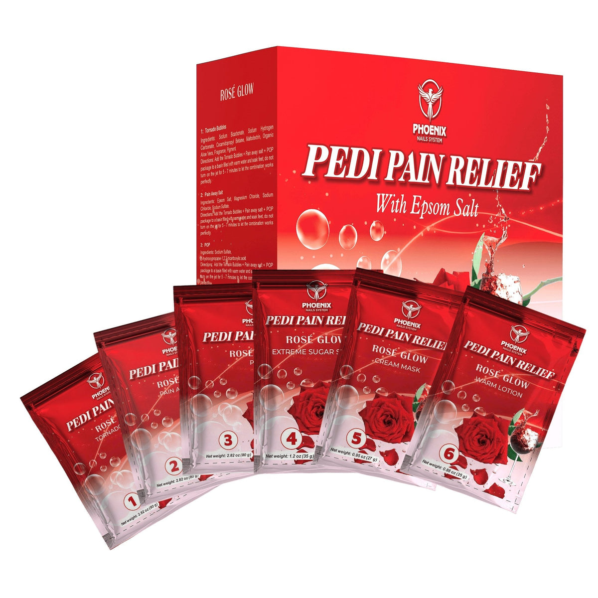 Pedi Relief Deluxe 11-Step — Rose Glow - W.S. Industries, Inc.