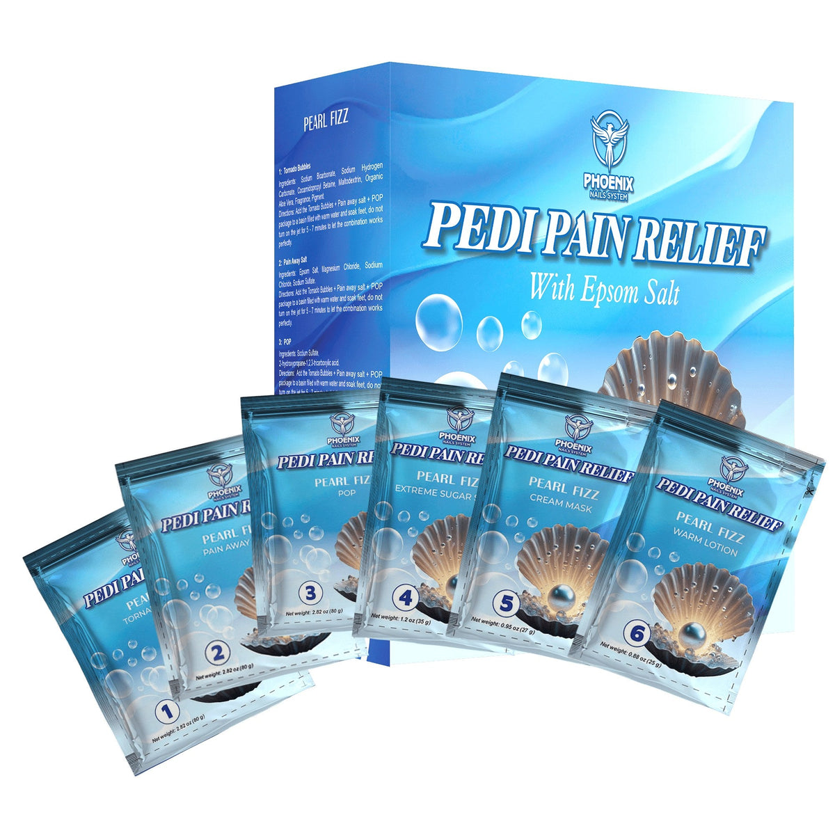 Pedi Relief Deluxe 11-Step — Pearl Fizz