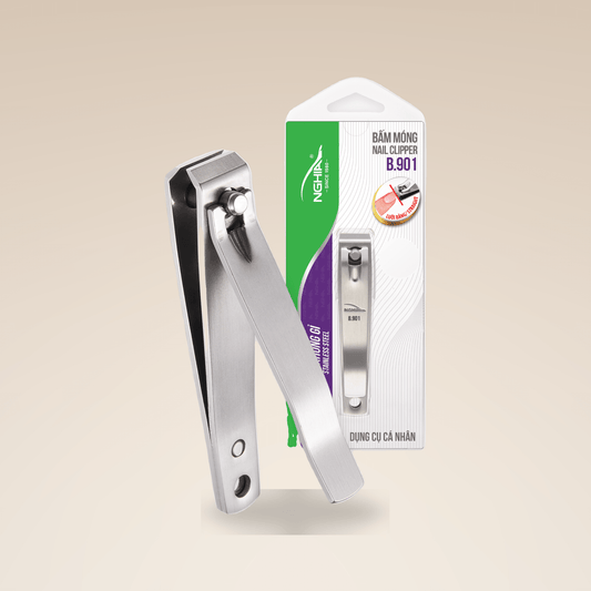 Straight Blade Large Nail Clipper - B-901 (Stainless Steel) - W.S. Industries, Inc.