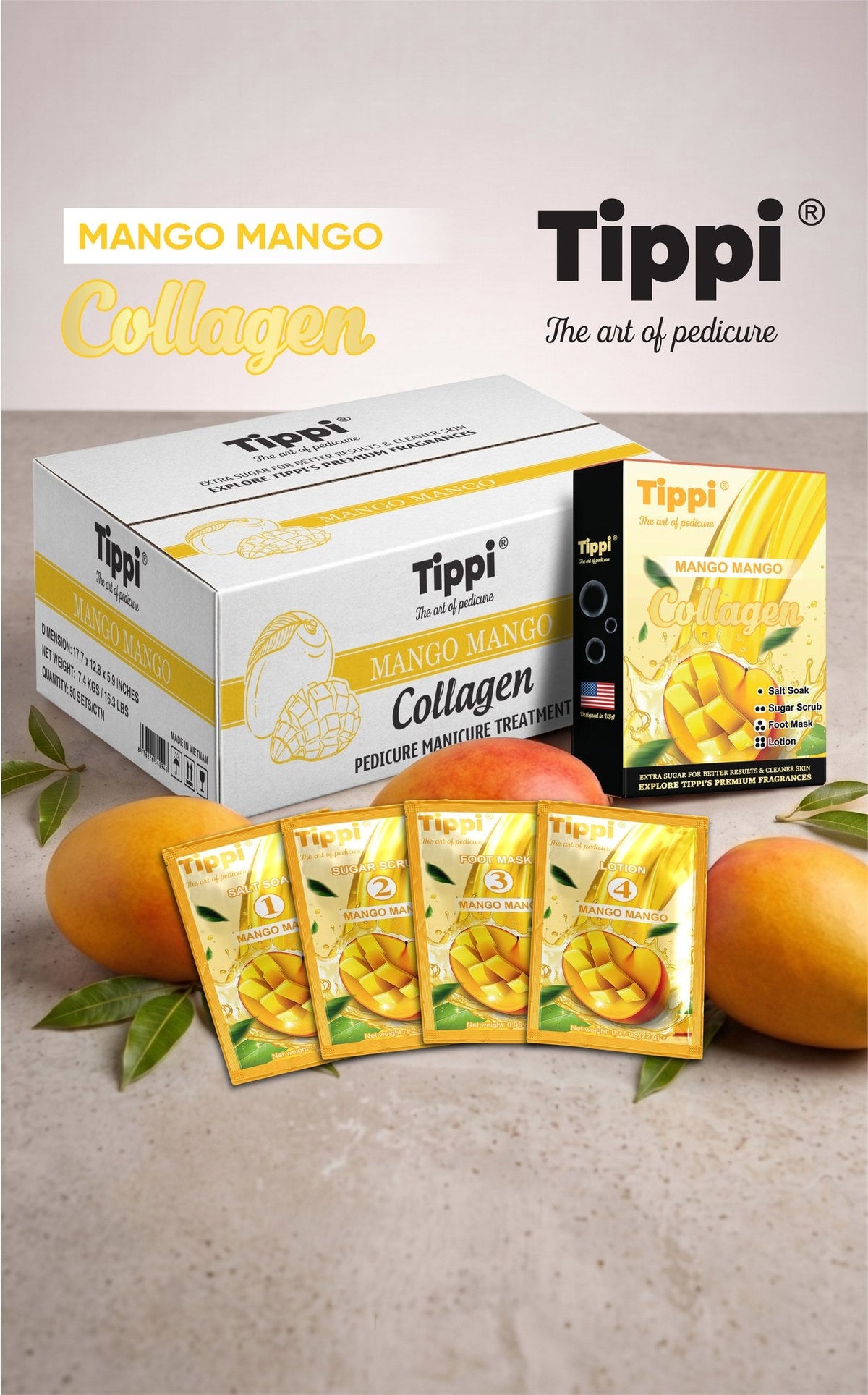 Tippi Collagen Pedi 4-in-1 — Mango Mango