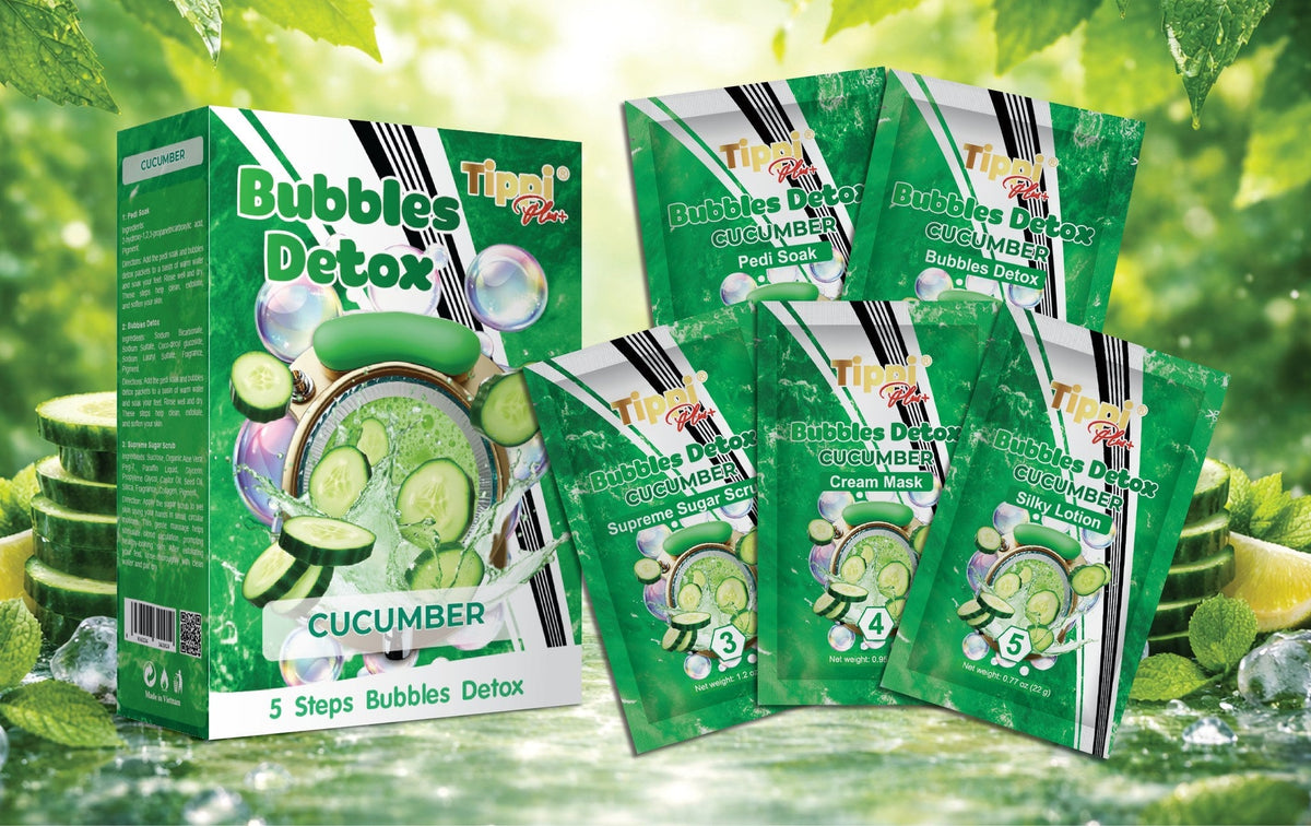 Tippi Plus Bubble Detox 5-Step Pedicure — Cucumber - W.S. Industries, Inc.