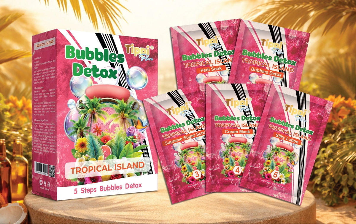Tippi Plus Bubble Detox 5-Step Pedicure — Tropical Island - W.S. Industries, Inc.