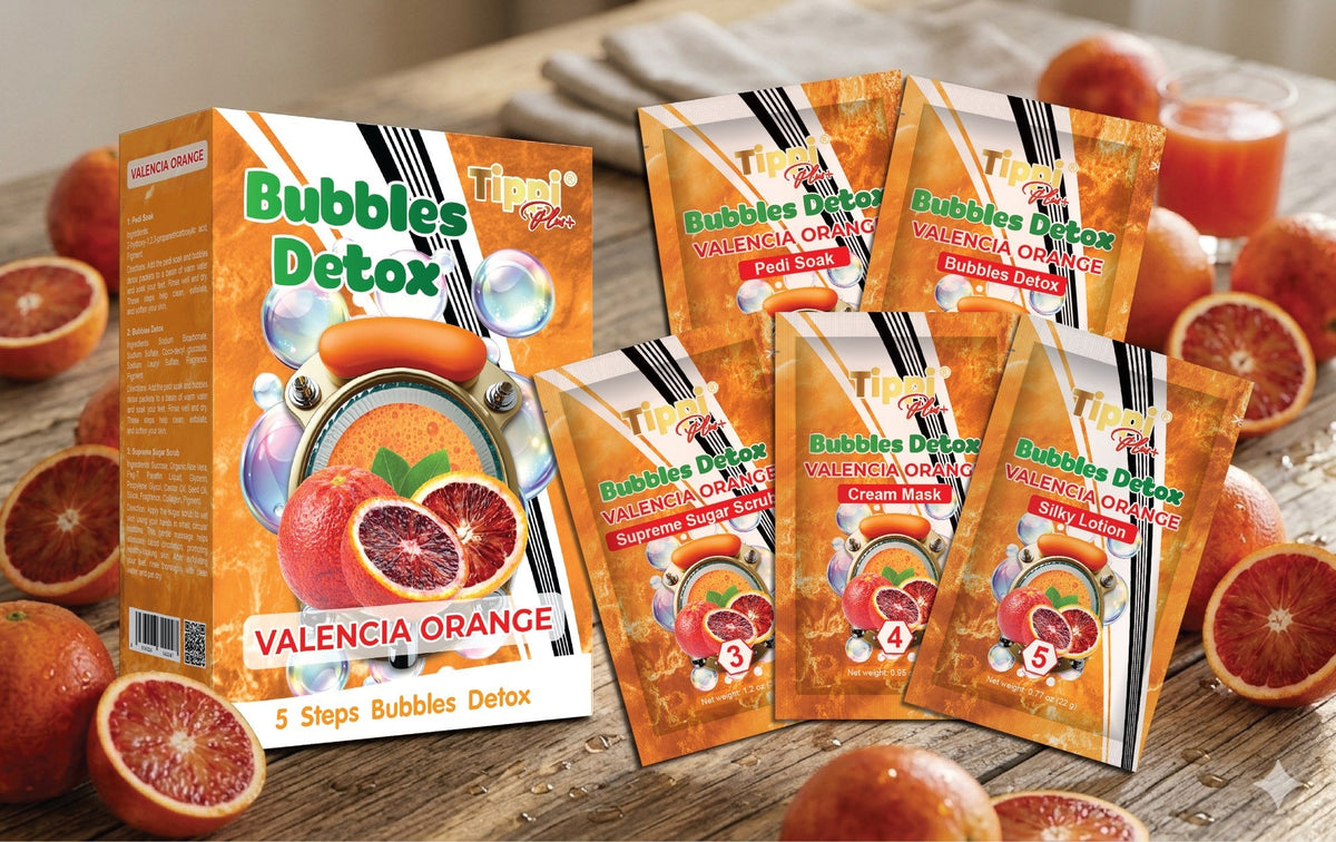 Tippi Plus Bubble Detox 5-Step Pedicure — Valencia Orange - W.S. Industries, Inc.