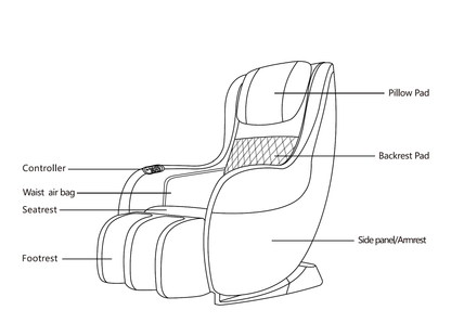 Lumi Yumi Compact Massage Chair - W.S. Industries, Inc.